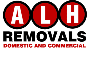 Red & Black ALH Removals Logo